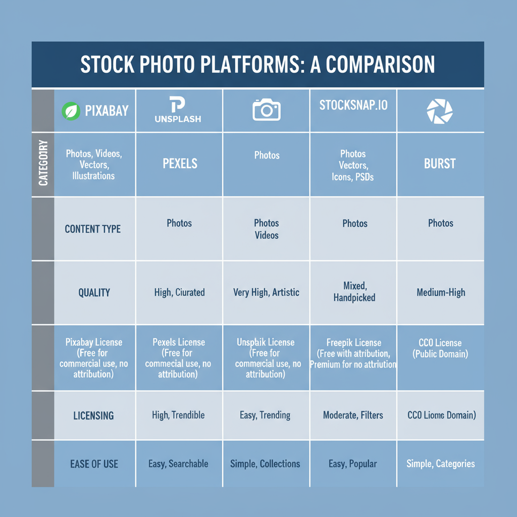 Criteria for Evaluating Pixabay Alternatives — pixabay similar sites